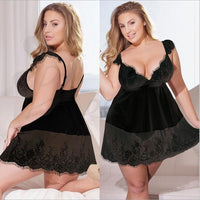 5XL Women Sexy Lace Lingerie Dress Plus Size lingerie Bodysuit Babydoll Lenceria Mujer Sleepwear Nightwear 4XL 3XL