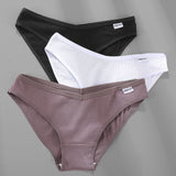 M-4XL Cotton Panties Female Underpants Sexy Panties for Women Briefs Underwear Plus Size Pantys Lingerie 3PCS/Set 6 Solid Color