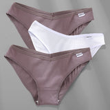 M-4XL Cotton Panties Female Underpants Sexy Panties for Women Briefs Underwear Plus Size Pantys Lingerie 3PCS/Set 6 Solid Color