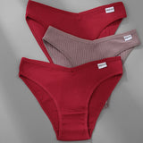 M-4XL Cotton Panties Female Underpants Sexy Panties for Women Briefs Underwear Plus Size Pantys Lingerie 3PCS/Set 6 Solid Color